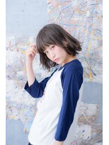 ネオリーブアイム 横浜西口店(Neolive aim)&nbsp;Neolive　aim 外はねボブのグレージュアッシュ