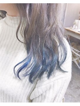 キミ(kimi) 【ｋｉｍｉ自由が丘】グレージュ×グラデーションカラーブルー