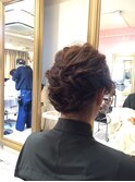 パーティヘア 編み込みアレンジ