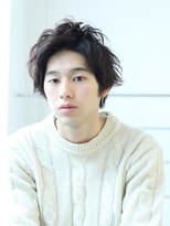 無造作ショート_ワイルドアップバング サイドパートショート