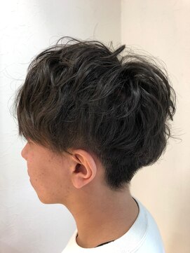 アルファ ヘアー デザイン(alpha hair design) マッシュ パーマ 直毛向け ツーブロック 刈り上げ