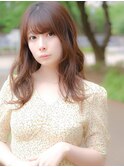 ロング ダウンスタイル アイロン仕上げ