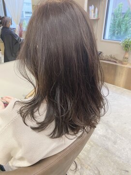 マロウ(mallow) 《花屋併設》グレージュカラー@20代30代40代@アディクシーカラー