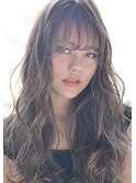チャコールベージュ　ヘアカラー　【池袋】