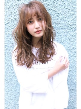 ロア(loa) ナチュラルセミ*ベージュ*セミロング