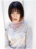 ミニボブ/似合わせカット/アースカラー/くびれヘア［銀座]
