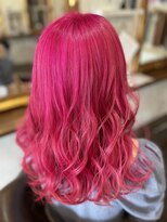 フリーク 石岡店(FREAK)&nbsp;全頭ブリーチ【ピンク系】