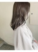 ミントベージュ赤味なし セミロングレイヤー【sk】