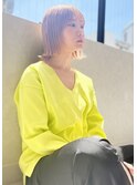 外ハネボブ×髪質改善×ハイトーン