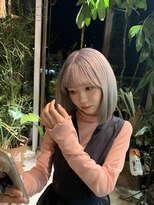 ドゥーア 代官山(Door)&nbsp;#ハイトーンボブ#ホワイトカラー#ハイトーン#シルバーホワイト