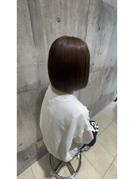 インパークス 五反野店(INPARKS) 切りっぱなしボブ×明るめベージュ系カラー