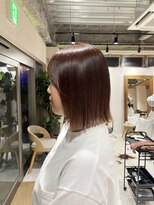 アドア 横浜(ADORE)&nbsp;【ADORE横浜】切りっぱなしボブ×ピンクベージュ