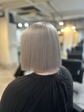 ラフ 難波店(LAFF) #セミディ#シアーカラー#ショートヘア#姫カット#ダークアッシュ