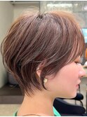 10代20代30代小顔顔まわり似合わせ耳かけショート
