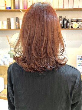 ウツギ(UTSUGI) ピンクブラウン×ミディアムレイヤー