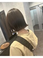 スーク 宜野湾店(suuk)&nbsp;切りっぱなしボブ×オリーブベージュ
