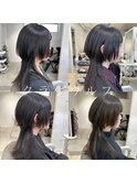 ○ロングウルフカットクラゲウルフヘア姫カットウルフレイヤー