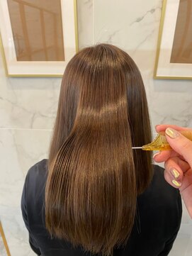 ジーナ 船橋(Zina) 髪質改善*ロングレイヤーグレーベージュ*美髪【Zina船橋】