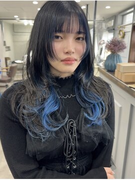 ヴェルム ヘア デザイン(Velum.HAIR DESIGN) インナーブルーグラデーション