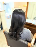 暗くても透明感 ダークグレージュ
