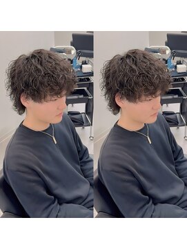 ブライト(BRIGHT) マッシュウルフ無造作パーマ