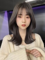 フォンズ(FONS)&nbsp;大人上品＊小顔くびれヘア/表参道/オリーブグレージュカラー