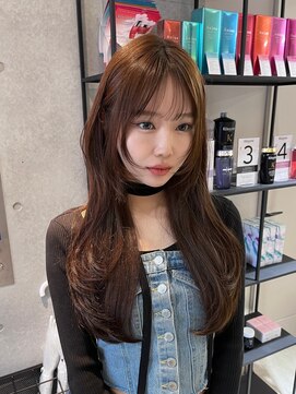 サンド 池袋 2nd(sand) 韓国風ヘア/姫カット/ベージュカラー/レイヤーカット