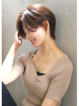 ブラン 栄(Blanc) 【Blanc】大人ショート_ショートボブ_前髪なしショート