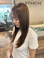 ブランシェ JR勝川駅前店 スモーキーベージュ×髪質改善ストレート