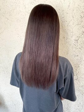 プリモ ココ 鍋島店(Primo coco.) 髪質改善カラー アッシュブラウン 縮毛矯正 酸性ストレート