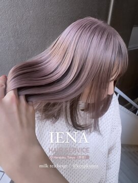 イエナ 渋谷(IENA) デザインカラーケアブリーチダブルカラーミルクティーベージュ