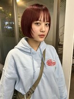 レコ 渋谷(LECO)&nbsp;レッドミニボブ