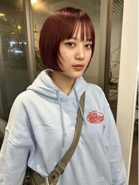レコ 渋谷(LECO) レッドミニボブ