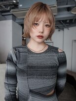 アルバム 池袋(ALBUM) 前髪ブリーチレイヤーボブ_F2026