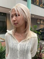 ユルクメゾンシティ 名古屋(JURK MAISON CITY)&nbsp;名古屋/ハッシュカット/グレージュ/デザインカラー