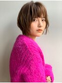 アシメショート&アッシュベージュ  *