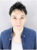 ２ブロックショートコンマヘア七三オールバック_47374