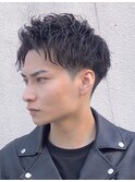 スペインカール/スパイキーショート/フェザーパーマ/フェード