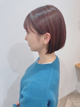 ルヴェール 茜部店(LeVert) ぷっつんボブのラベージュカラー☆