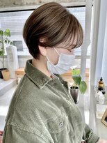 ソーコ 渋谷(SOCO) 丸みショートカットマッシュショート前下がりショート前髪あり