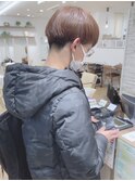 【松戸 岩口】ブリーチ無しツーブロックマッシュショート