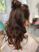 遊イング(遊ing)&nbsp;ハーフアップお団子ヘアー