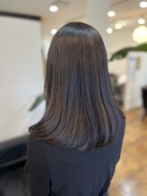 ヘアカラーアンドトリートメント専門店 ヘアカラーカフェ 神崎川店 (HAIR COLOR CAFE) ミディアム　ストレート　縮毛矯正