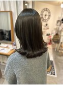オリーブグレージュ☆外はねロブ