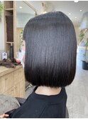 ストレートグラデーションボブ/グレージュ/20代/30代/40代/50代