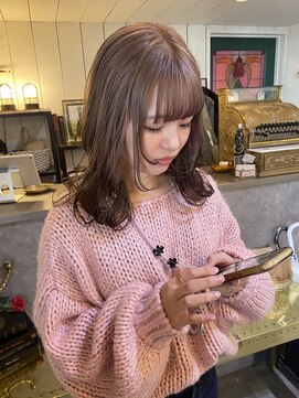 フルアヘッド(FULL A HEAD) ベージュ×ブラウンベージュ