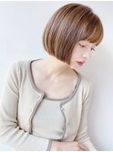 大人の耳かけミニボブ*切りっぱなしボブ*ショートボブカット