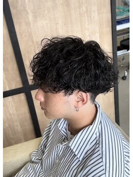 メンズギフト(men's GIFT) 刈り上げツーブロック波巻きスパイラルパーマメンズマッシュ