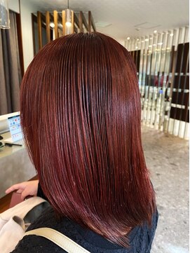 アース コアフュールボーテ 北小金店(EARTH coiffure beaute) ナチュラル系タンジェリンカラー