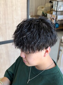 メンズギフト(men's GIFT) 刈り上げツーブロックツイストスパイラルパーマメンズマッシュ